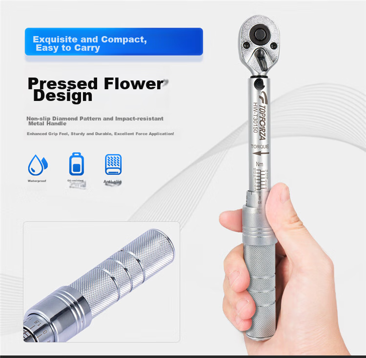 TOPFORZA Ratchet Torque Wrench High Precision Adjustable Spark Plug Repair Wrench HW-T30150 6