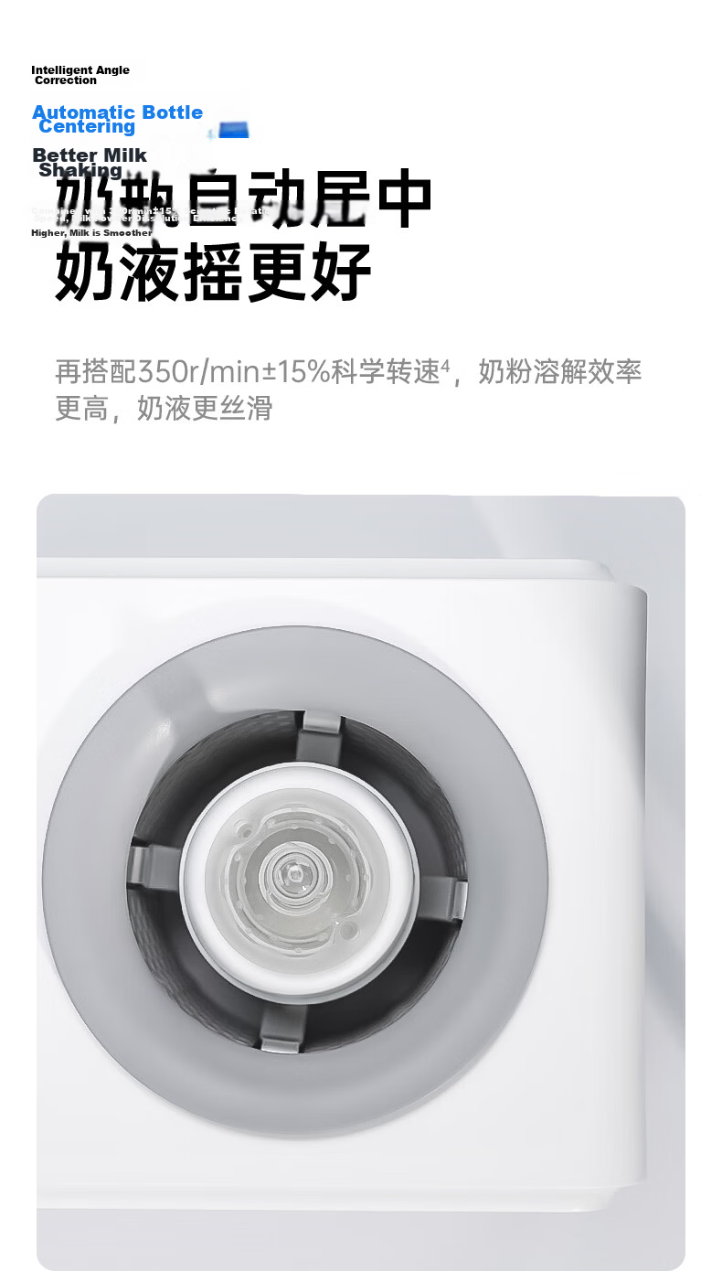 Little White Bear Milk Warmer and Mixer 2-in-1 Infrared Temperature Sensing Milk Heater R1 15