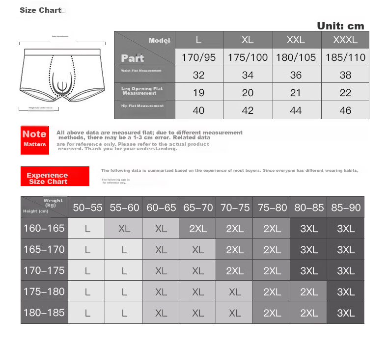 Langsha Men's Underwear Men's Briefs Antibacterial Comfortable Breathable Cotton Plus Size Mid-Rise Boxer Shorts 10