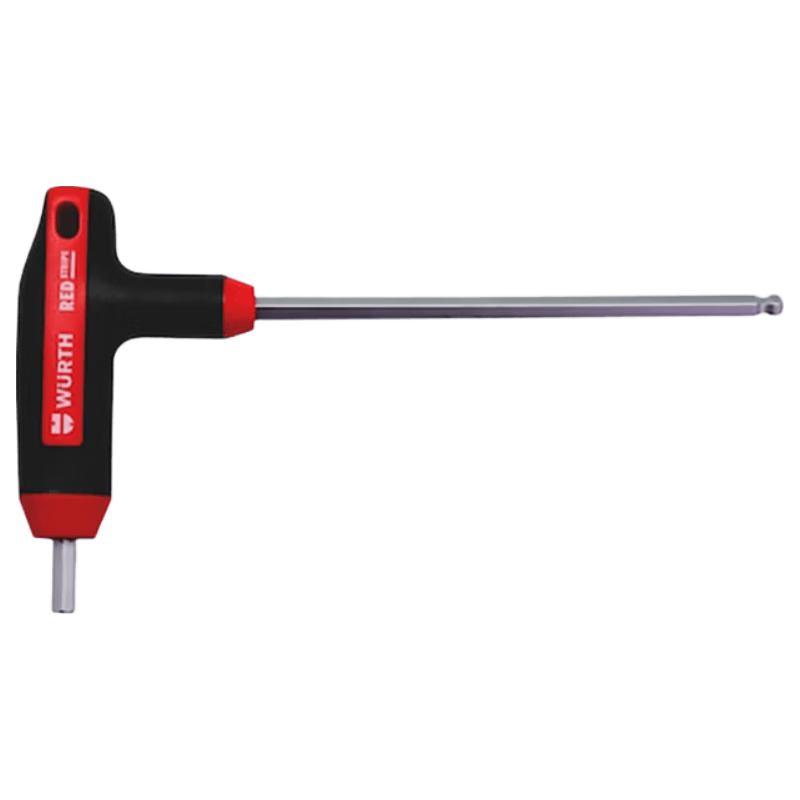 WURTH T-Handle Ball End Hex Key (S2) WS2.5MM-89MM German Quality