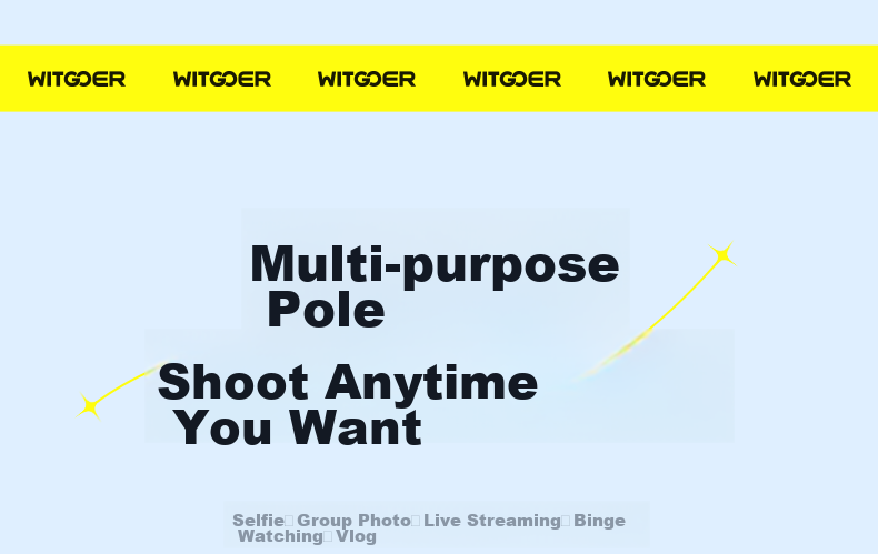 Zhiguozhe 2026 New Mini Selfie Stick Travel Portable Phone Holder 360° Rotation Anti-Shake Automatic Tripod Follow Shooting Photography Tool Concert 11