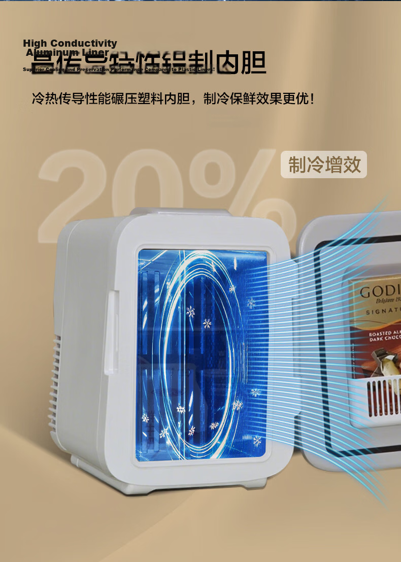 Midea Car Refrigerator with Compressor, Dual-Use for Car And Home, Shockproof, Refrigeration And Freezing, Precise Temperature Control, 19L [2026 New Model] 8