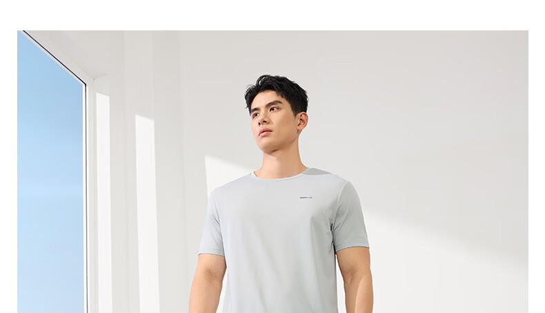 361° Men's Short-Sleeve T-Shirt, Summer Quick-Dry Sports Running Loose-Fit Fitness Casual Men's Tee Clothing 652524113H-2 55