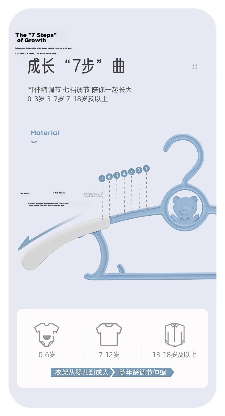 Hakkai Bird Wide Shoulder Stainless Steel Non-Marking Clothes Hanger Thickened Household Clothes Drying Rack 5