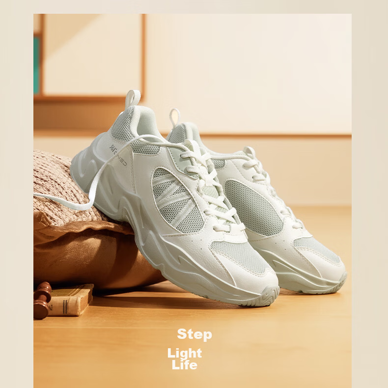 361° Women's Casual Shoes Autumn Thick Sole Comfortable Lightweight Sports Dad Shoes Versatile Women's Shoes 682636702-2 18