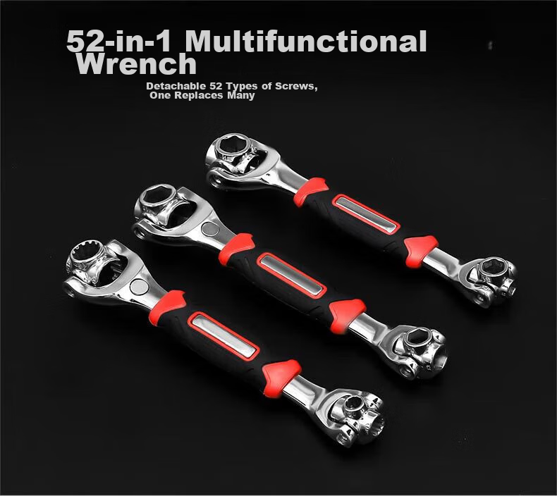 Chugong 52-in-1 Universal Multi-Function Socket Wrench Adjustable Hex Wrench Screwdriver Dog Bone Repair Tool 1