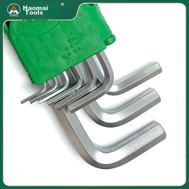 Haomai Imperial Hex Ball End Allen Wrench Set Hexagonal Hex Key Combination 9-Piece HM-238839 2
