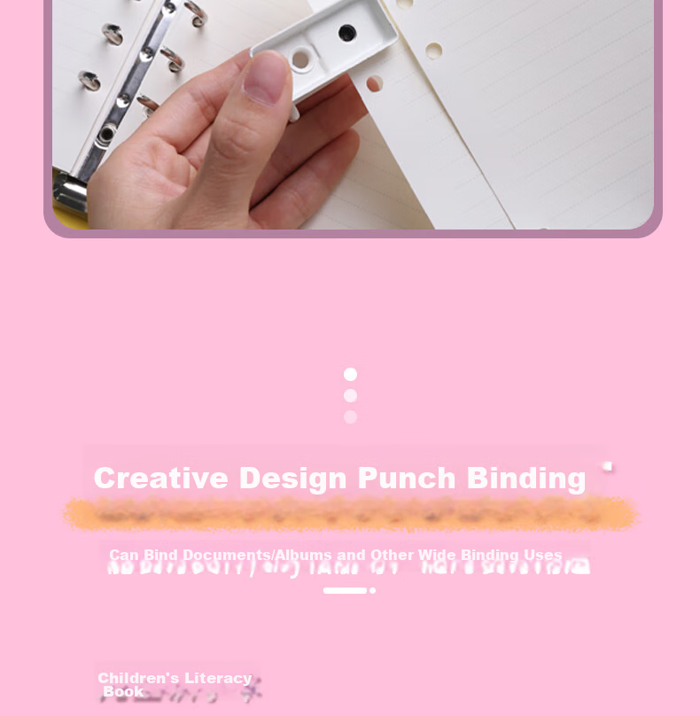 KW-Trio Portable Single-Hole Punch Machine Bank Card Hole Puncher Binding Ring Hole Punch Can Punch up to 20 Pages 8
