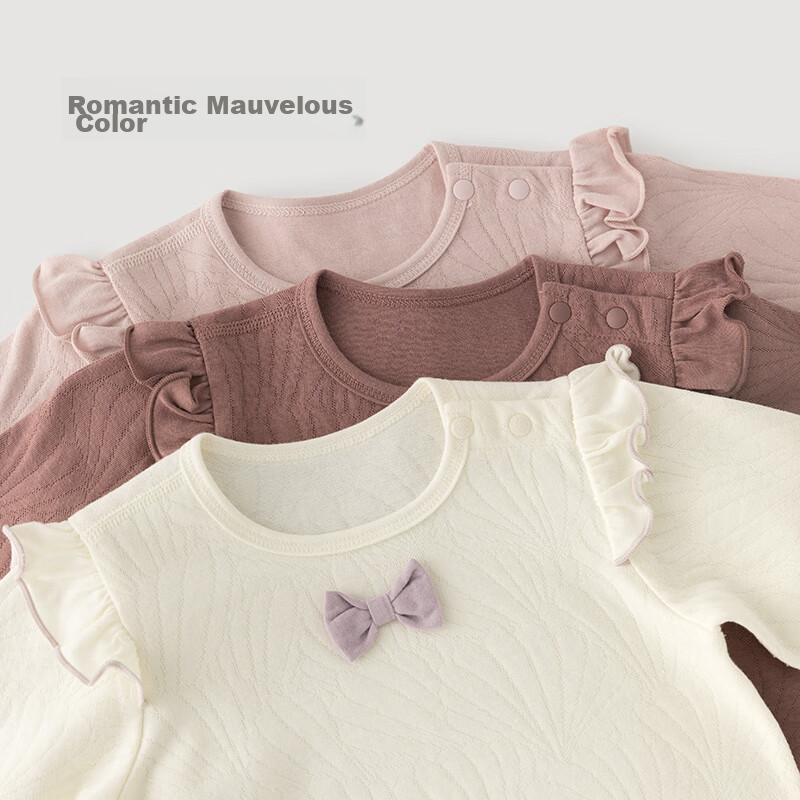 Guaiqixiong Baby Girl Pure Cotton Long-Sleeve T-Shirt Top, Spring And Autumn Infant Pajamas, Cute Spring Outfit, Home Base Layer