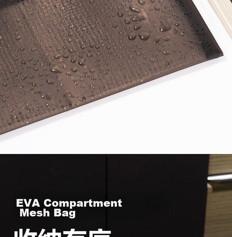 Deli TPU Zipper Bag Document Bag Primary School Subject Classification File Bag Zipper Bag Exam Paper Document Voucher Storage Black 64867 7