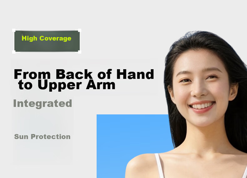 XTEP UV Protection Ice Silk Arm Sleeves Unisex Lightweight Summer Cooling Sleeve Covers for Driving and Cycling 7