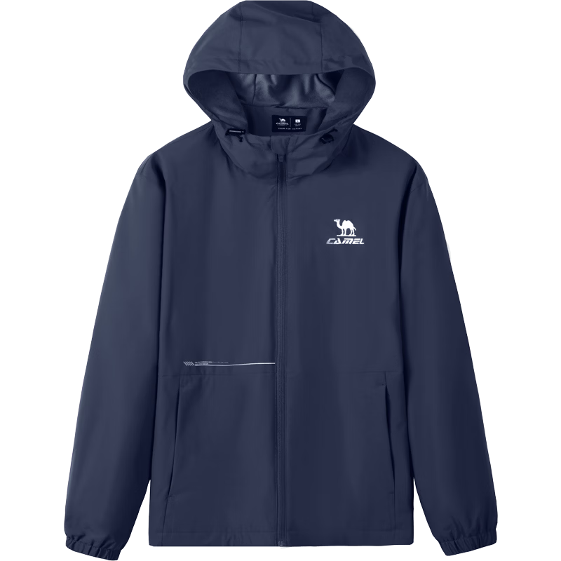 CAMEL Sports Jacket, New Style for Men And Women, Spring And Autumn Collection, Slim Fit, Fleece-Lined Casual Jacket, Outdoor Water-Repellent Hiking Wear, Windbreaker
