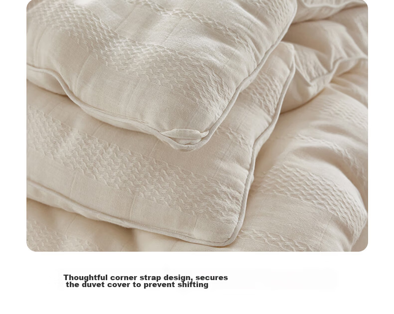 MUJI A-Class 99% Soy Protein Quilt, 100% Cotton Double-Layer Gauze Spring and Autumn Quilt, Four-Season Air Conditioning Quilt Core, 200*230cm, 5 Jin 10