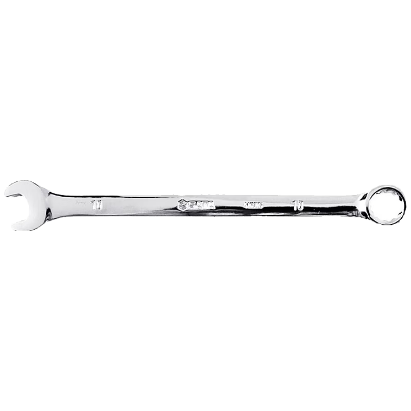 SATA Fully Polished Dual-Purpose Wrench, Adjustable Spanner, Open-End Wrench, Plum Blossom Wrench, Automotive Repair Ratchet Wrench, 10MM, 40205