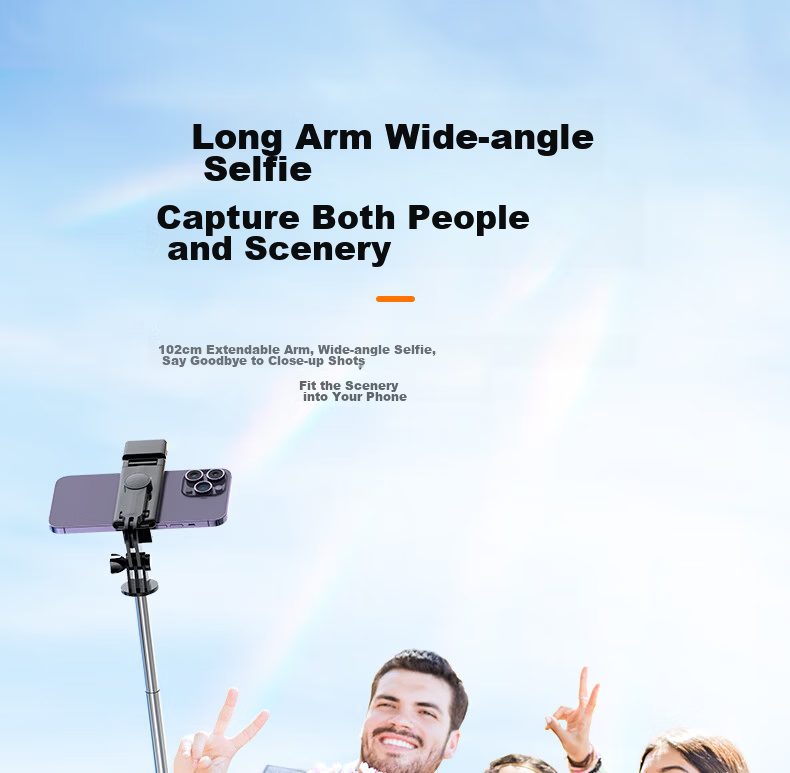 Zhiguozhe 2026 New Professional 2m Selfie Stick Phone Holder Floor Tripod 360° Rotating Anti-Shake Follow Shooting Compact Portable Live Streaming Travel Auto 14