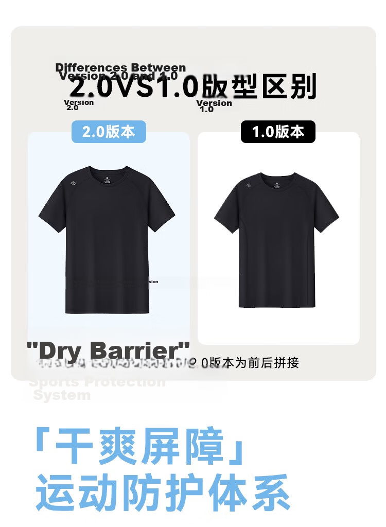 JD Original [100 Ultra-Light Quick-Dry] Sports T-Shirt, Summer Outdoor Running Fitness Short Sleeve for Men, Light Mist Gray 2.0, M 7