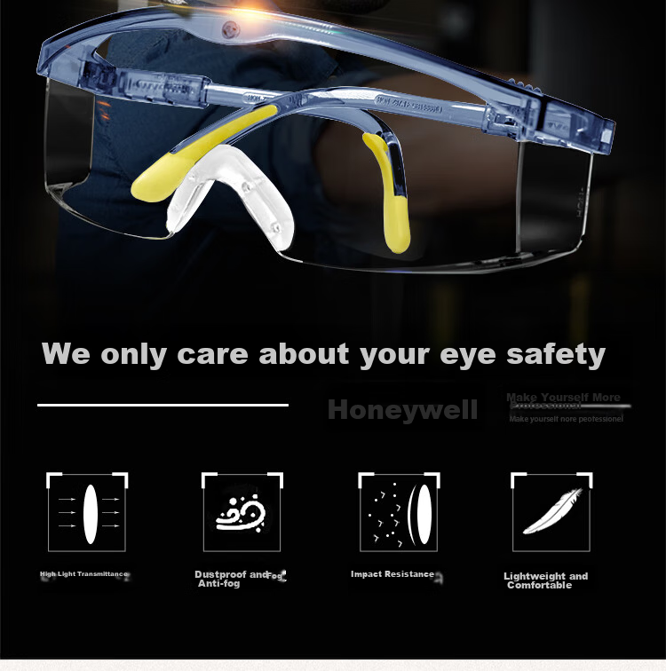 Honeywell Cycling Goggles, Anti-Wind, Anti-Splash, Anti-Fog, Anti-Sand, Anti-Droplet Protective Eyewear for Experimental Grinding And Cutting 2