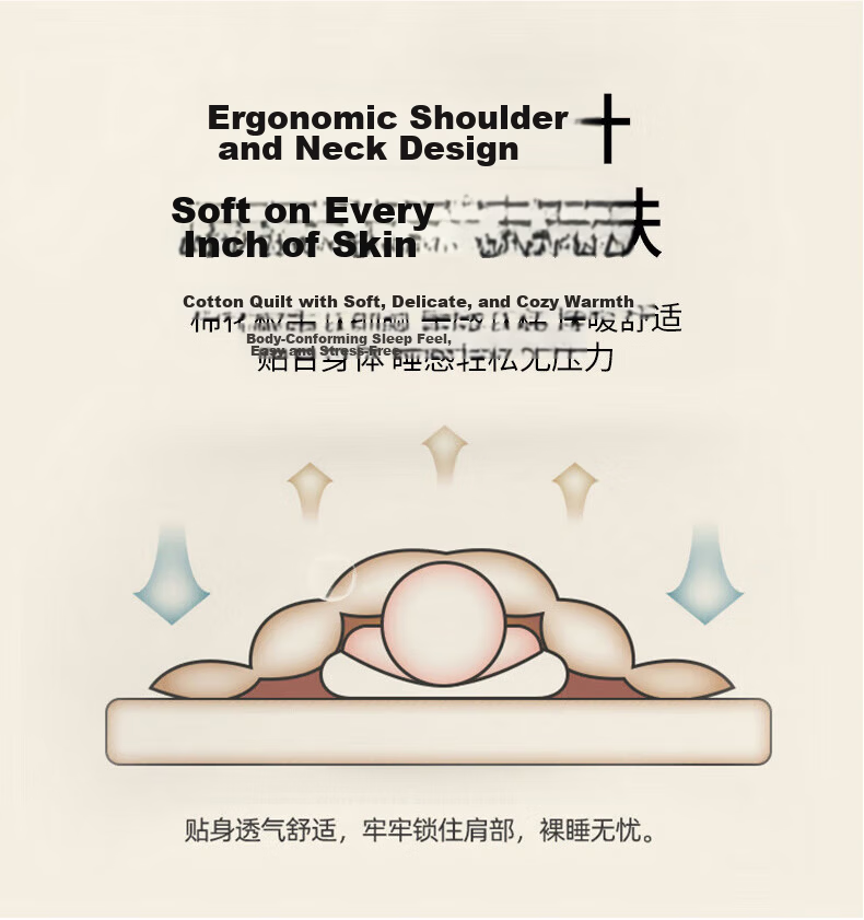 MUJI Grade A Xinjiang Pure Cotton Quilt Double Home Four Seasons Autumn Winter Cotton Core Spring Autumn Quilt 200x230cm 6 Jin 10