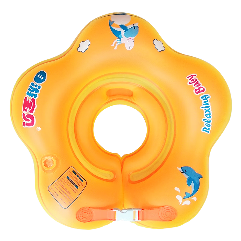 SwimmingBaby Baby Neck Float Inflatable Double Airbag Anti-Tip Swimming Ring Infant Safety Floatation Device