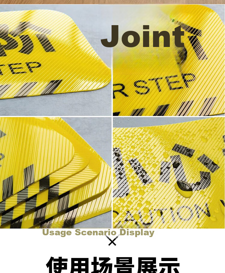AimoHui Caution Step Floor Sticker Safety Warning Sign Fire Safety Staircase Indicator Floor Decal 30x10cm 5-Pack 6