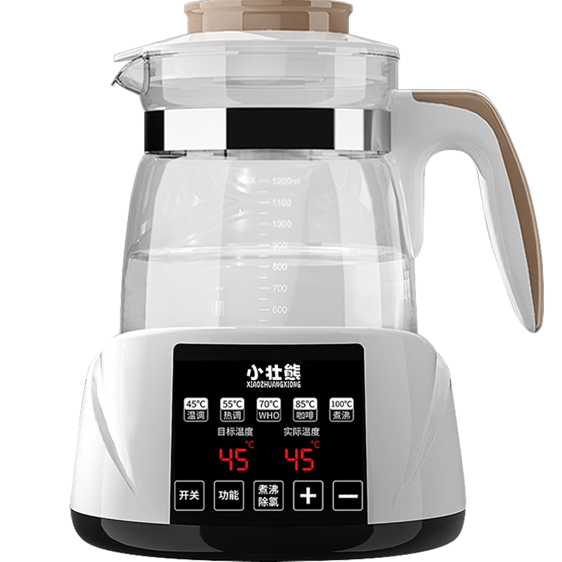 Little Strong Bear Thermostatic Kettle Baby Thermostatic Water Kettle Milk Warmer Electric Kettle for Formula Milk 316L Stainless Steel