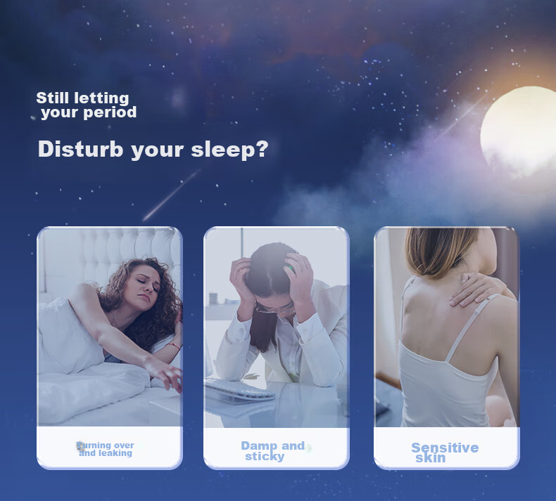 Space7 100% Cotton Sanitary Pads Skin-friendly Ultra-thin Breathable Extra Long Night Use 420mm 16pcs [New National Standard Certified] 3
