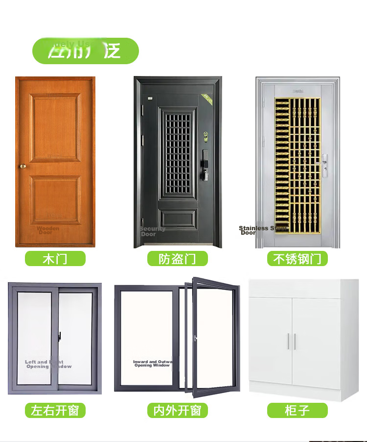 Caihong Self-Adhesive Gray Door Bottom Seal Strip for Bedroom Door, Cockroach Proof, Windproof, Soundproof, Door Gap Draft Stopper 2