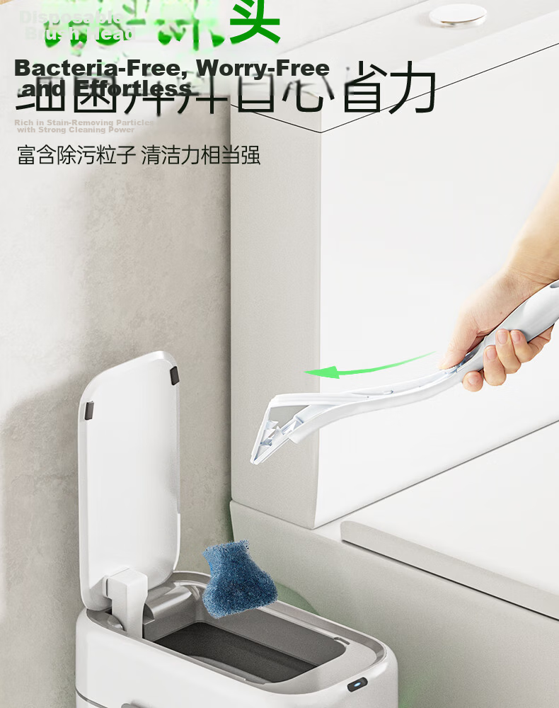 3M Scotch-Brite Bath Brush And Glass Brush, Extendable Long Handle All-Purpose Bathroom Brush (1 Handle + 1 Replacement Head) 5