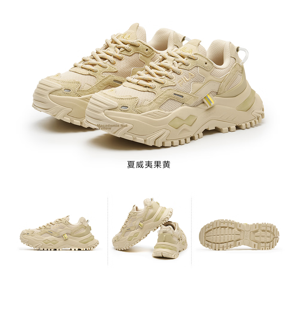 FILA FUSION Candy Women's Dad Sneakers Classic Fashion Thick Sole Height Increasing Casual Sports Running Shoes 26