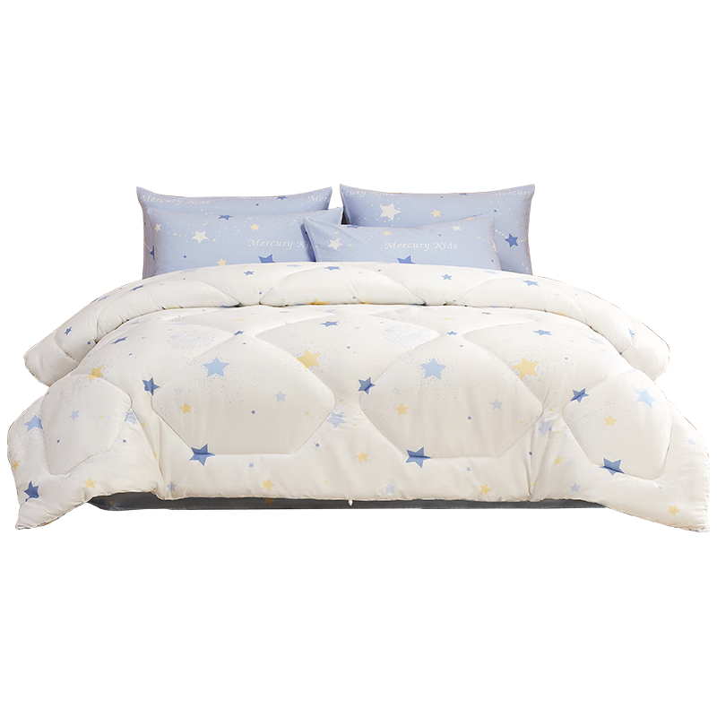 Mercury Children's Cotton Quilt 100% Xinjiang Cotton Baby Class A Winter Quilt Core Student Dormitory Quilt Approx. 4.5 Jin 150*210cm
