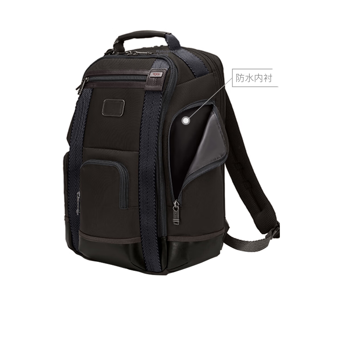 TUMI MONROE Men's Backpack Minimalist Commuter Laptop Bag Fashion Casual Bag 066784DO Black 2