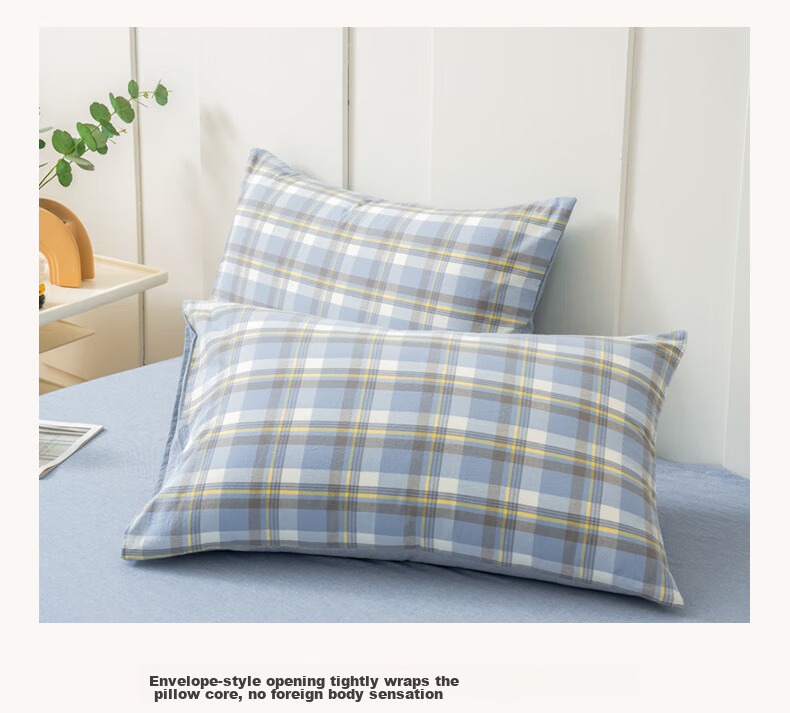 MUJI A-Class 100% Cotton Pillowcase 48x74cm Pair Lange 4