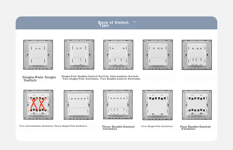 BULL Switch Socket G60 Series 10A Five-Hole Ultra-Thin Socket Panel G60Z223 Phantom Gray 10-Pack 21