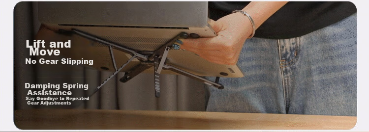 THE TREE Aluminum Alloy Portable Folding Laptop Stand Desktop Vertical Adjustable Riser for Apple Mac Lenovo Huawei Tablet Cooling Rack 15