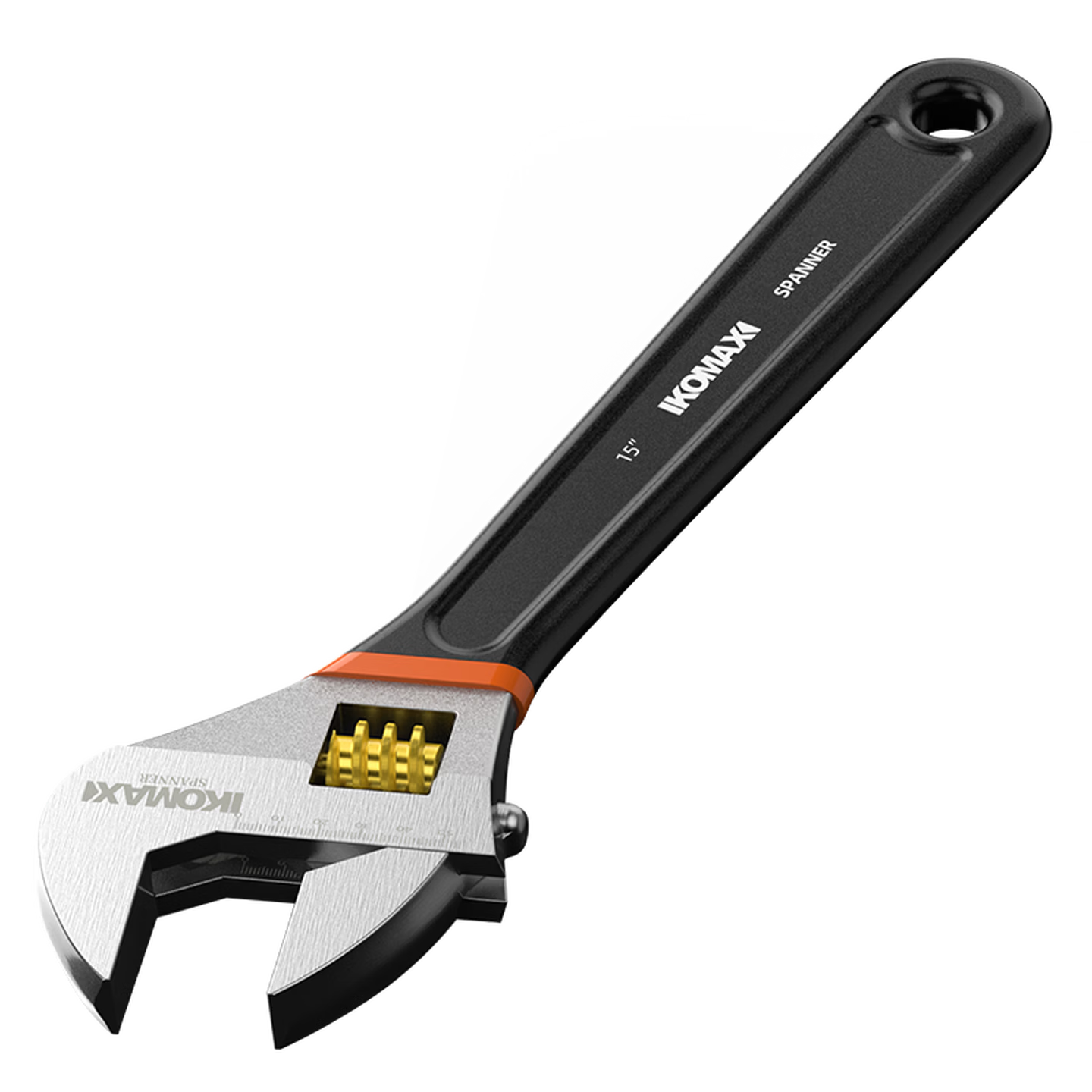 KOMAX Adjustable Wrench 6-Inch Large Opening Universal Plastic Handle Torque Wrench Dual-Use Adjustable Spanner