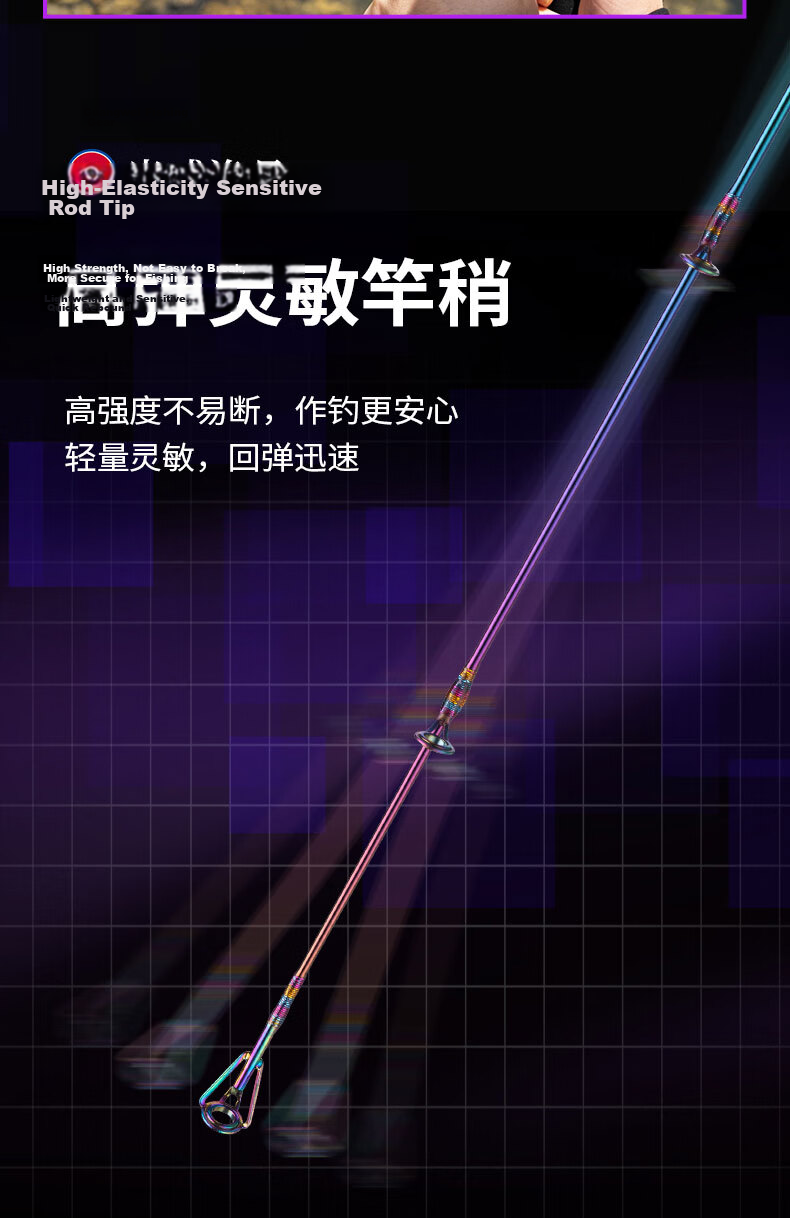 GW 1.37m Gun Handle Sea Pattern Makou Water Drop Reel Lure Set UL Light Micro Lure Fishing Rod 6