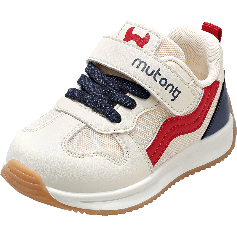 Mutong Toddler Walking Shoes Functional Shoes Spring Autumn Breathable Mesh Boys Girls Baby Sneakers Little Kids Sports Shoes Red Flame Blue Size 27