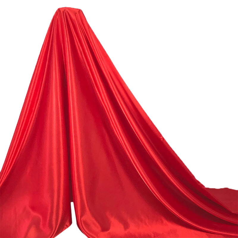 Extreme Space Festive Red Fabric Wedding Housewarming Opening Celebration Bright Red Satin Cloth 150*200cm
