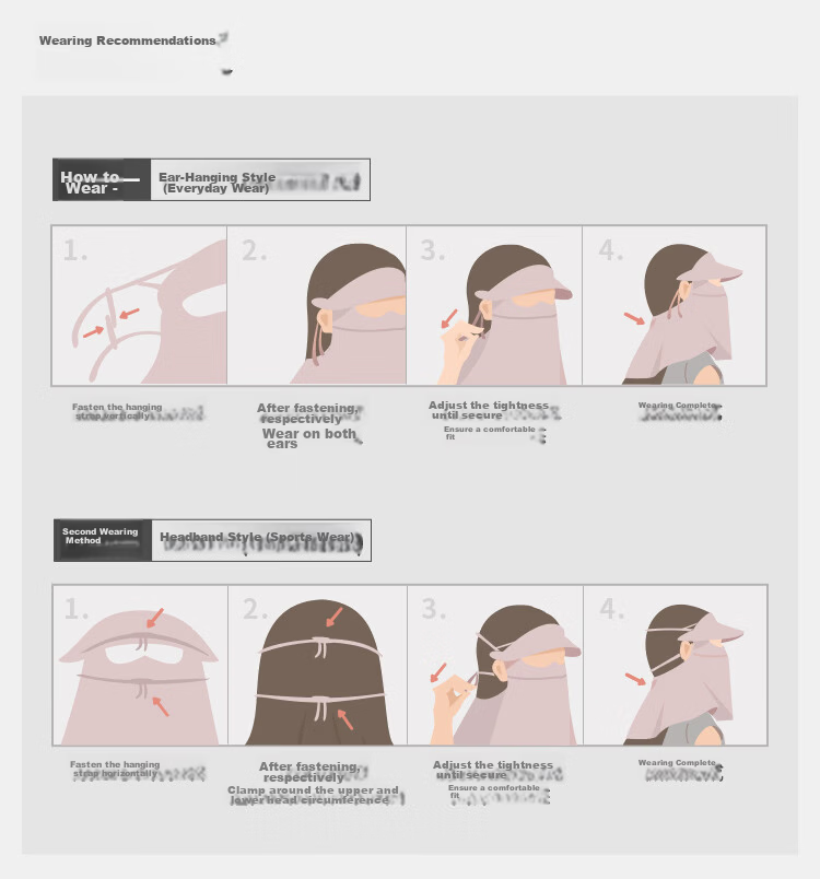Banana Under Autumn Winter Sun Protection Mask Moisturizing Cycling Windproof Visor Face Mask High-Value Women's SS44424 48