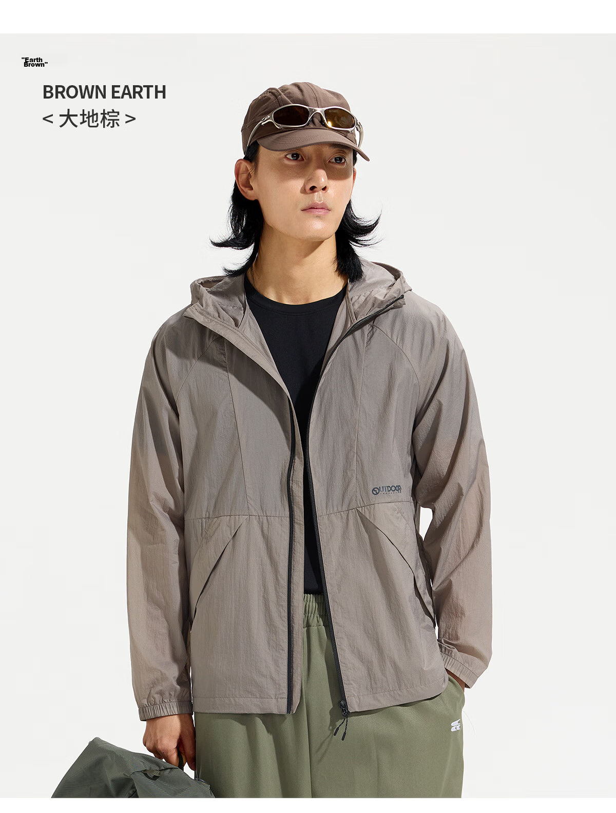 OUTDOOR PRODUCTS Men's Sun Protection Jacket Spring Summer 2026 Lightweight Comfortable Water-Repellent Coat UV Protection UPF50+ OFPF621312 19