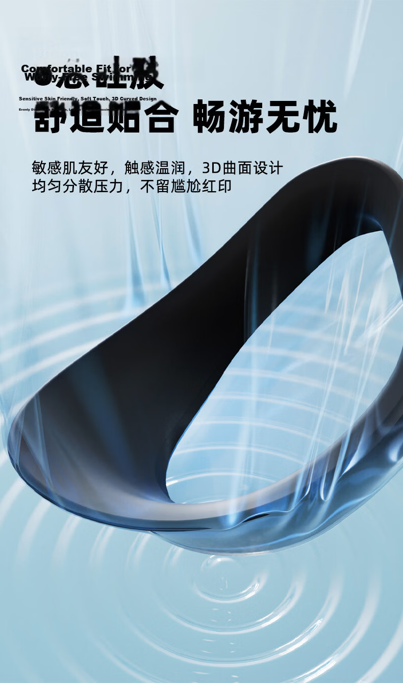 Keep Swimming Goggles Coated Waterproof Anti-Fog Upgraded Clear Comfortable Non-Tight Swim Glasses White Plano 5
