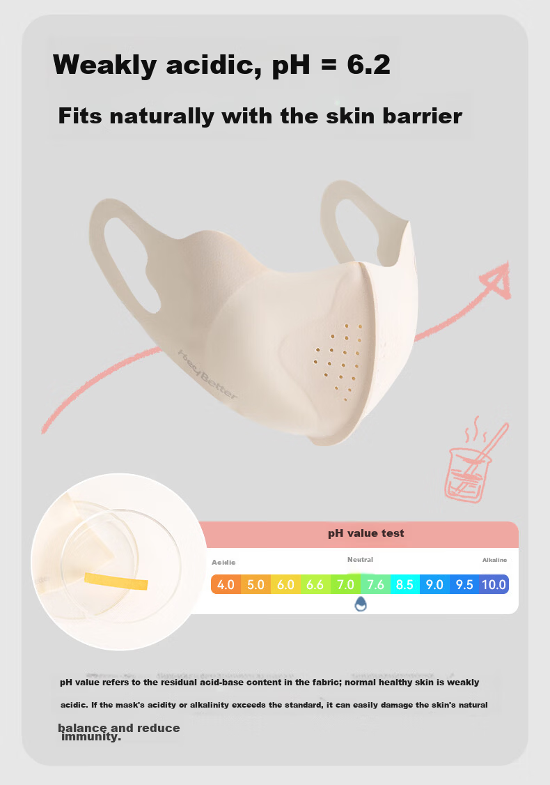 HeyBetter Kids Ice Cooling Sunscreen Mask UV Protection Lightweight 2-Pack Amber Gradient (Light Brown) M 6