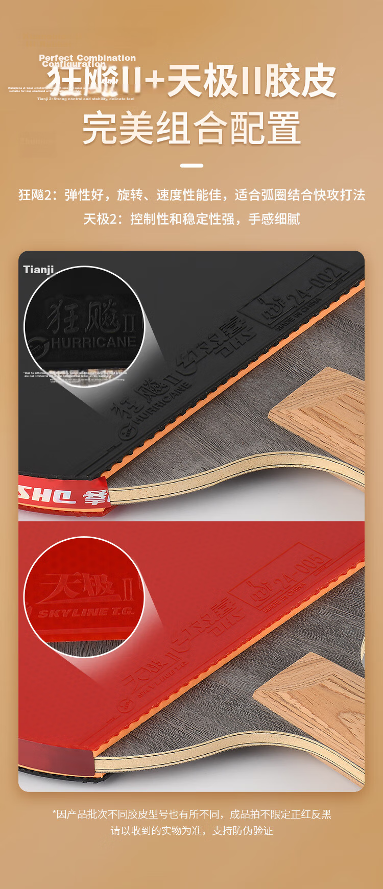DHS Gold Medal Ma Long 03 Table Tennis Racket Training Competition Professional Star Table Tennis Paddle (Shakehand) 6