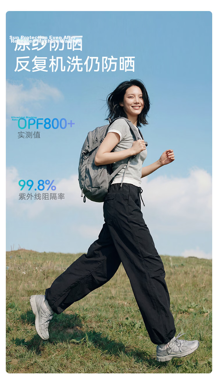 JD Original Casual Pants, Cargo Pants for Women, Loose Wide-Leg Trousers, Outdoor Hiking Climbing Pants, Parachute Pants, Black, L 4
