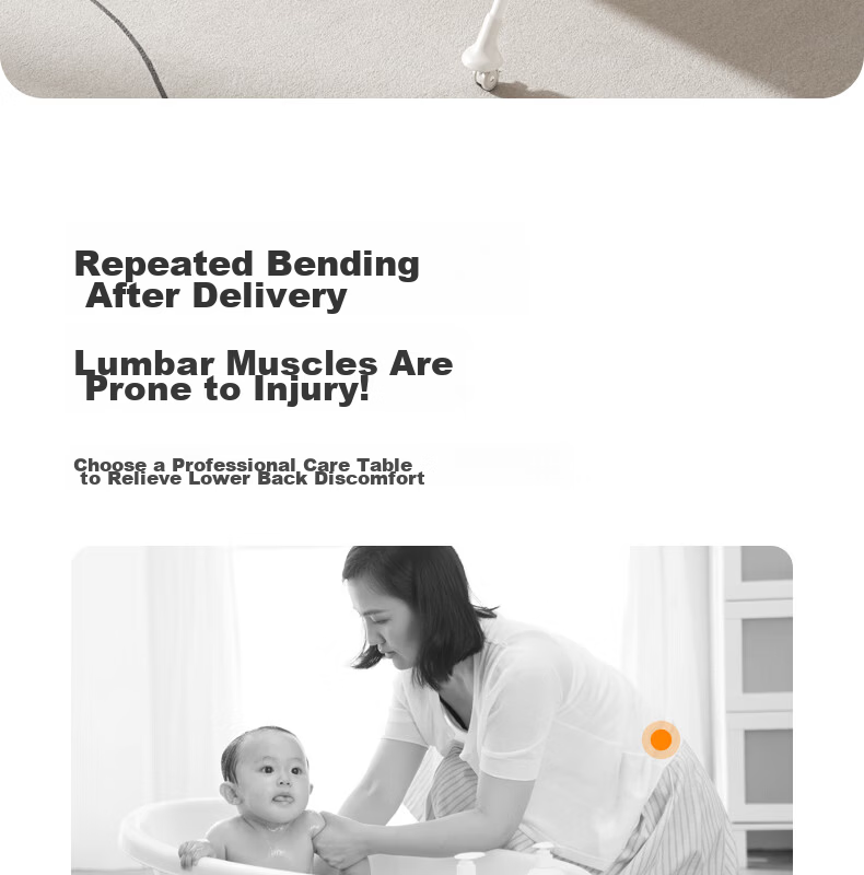 YEEHOO Diaper Changing Table Newborn Baby Care Station Baby Changing and Massage Bed Touch Bath Foldable Mobile 3