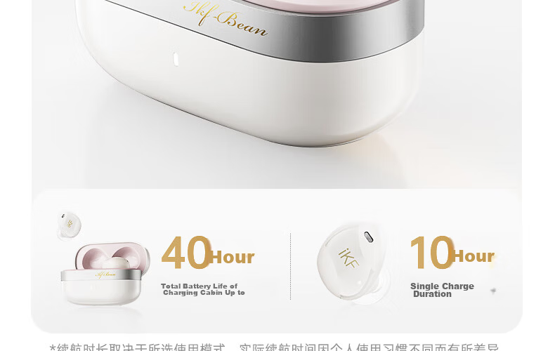 IKF Loulan [Heavy New Product] ANC Active Noise Cancelling Wireless Bluetooth In-Ear Earphones LDAC High-Quality Bluetooth 6.0 Gaming Music 2026 New Model Khaki 35