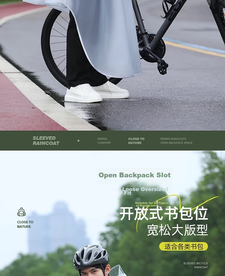 Beimei Bicycle Raincoat, One-Piece Full-Body Storm Protection, Cycling Wear for Delivery Riders, School Uniform for Middle School Students, Specialized Rain Poncho 5