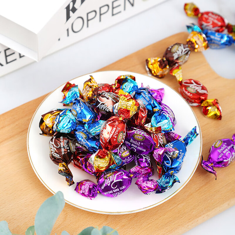 锦大多彩太妃糖 500g/袋装 喜糖 软糖 婚庆招待糖 糖果 休闲零食