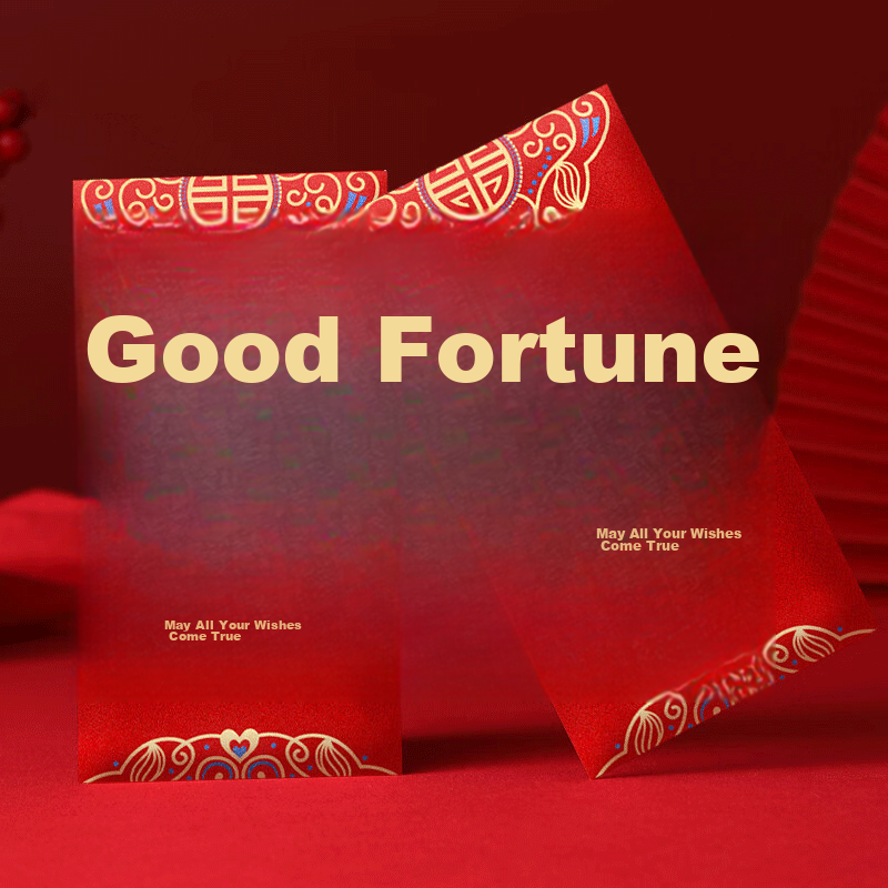Aimo Chinese New Year Red Envelopes Fu Character General Purpose Red Packet Wedding Housewarming Red Packet Bag 12-Pack
