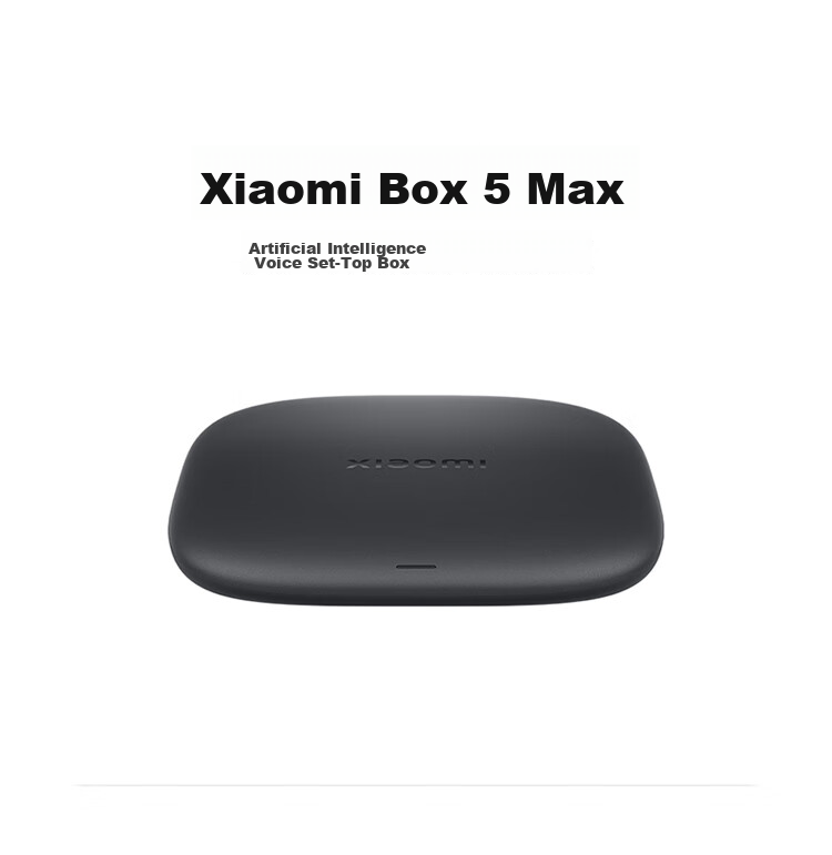 Xiaomi Box 5 MAX 4K Resolution Smart Voice Set-Top Box Dolby Atmos Wireless Screen Casting 4+64GB Memory 12